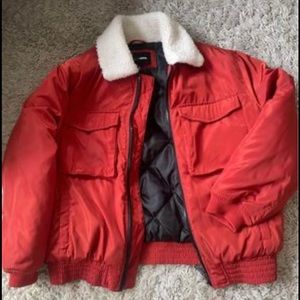 Burnt orange puffer vest